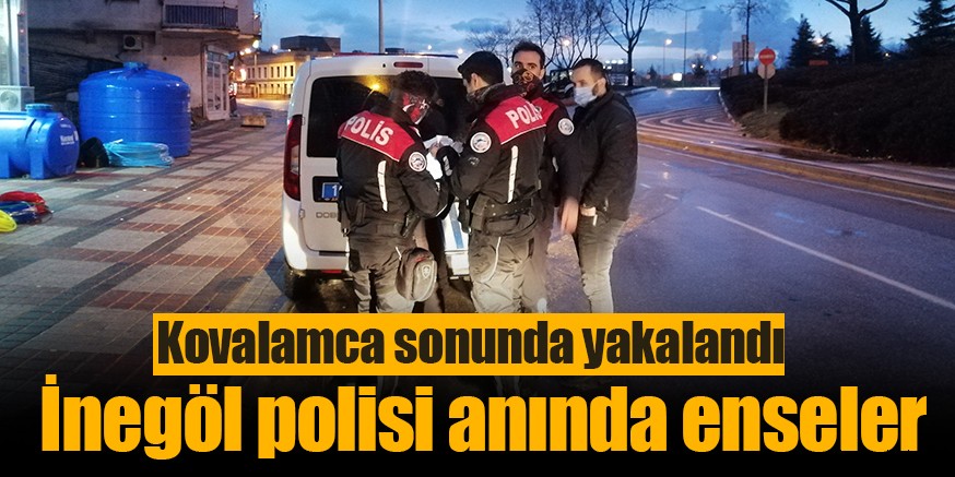Polisin ‘Dur’ ihtarına uymayarak kaçan şahıs gözaltına alındı