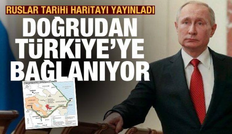 Rusya tarihi Dağlık Karabağ haritasını yayınladı! Doğrudan Türkiye’ye bağlanıyor