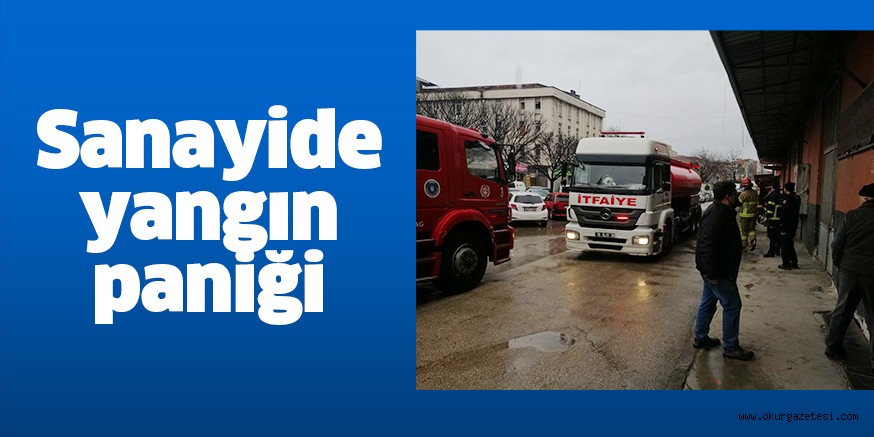 Sanayide yangın paniği