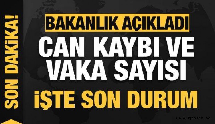 Son dakika: 24 Ocak koronavirüs tablosu! Vaka, Hasta, ölü sayısı ve son durum açıklandı