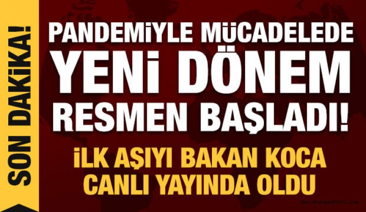 Son dakika haberi! Bakan Koca açıkladı: Türkiye’de aşılama yarın başlıyor