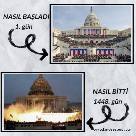 Trump dönemi bu fotoğrafla başlayıp bu fotoğrafla bitti