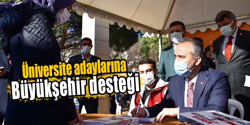 Üniversite adaylarına Büyükşehir desteği