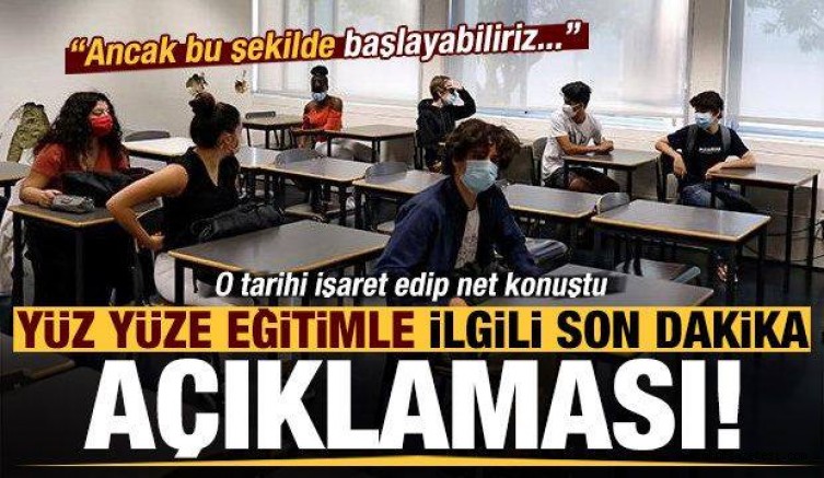 Yüz yüze eğitimle ilgili son dakika açıklaması! Ziya Selçuk tarih vermişti, sürpriz çıkış…