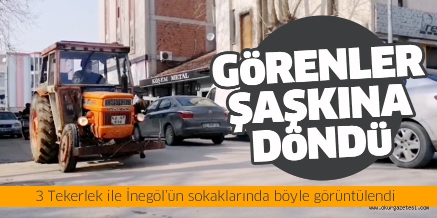 3 Tekerlekli traktör, görenleri şaşırttı