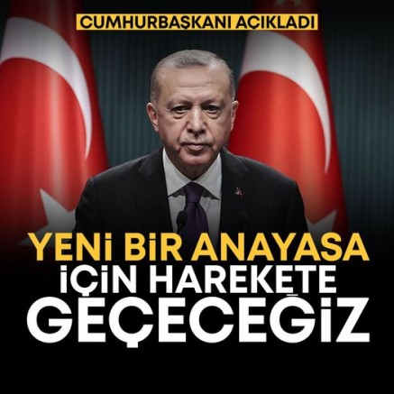 Cumhurbaşkanı Erdoğan: Yeni anayasa için harekete geçebiliriz