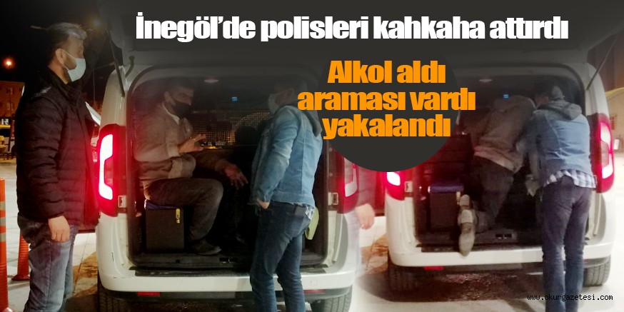 İnegöl’de aranan kişinin sözleri polisleri güldürdü