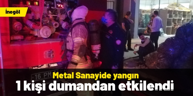 Mobilya üretim fabrikasında yangın