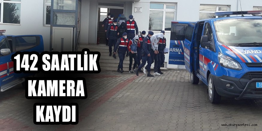Motosiklet hırsızları 142 saatlik kamera kaydı  incelemesinin ardından suçüstü yakalandı