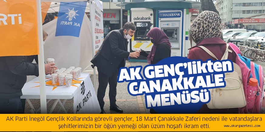 AK Gençlikten ‘Çanakkale Menüsü