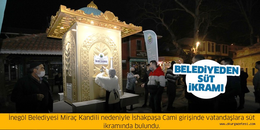 Belediyeden süt ikramı