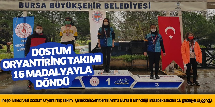 Dostum Oryantiring Takımı 16 Madalyayla Döndü