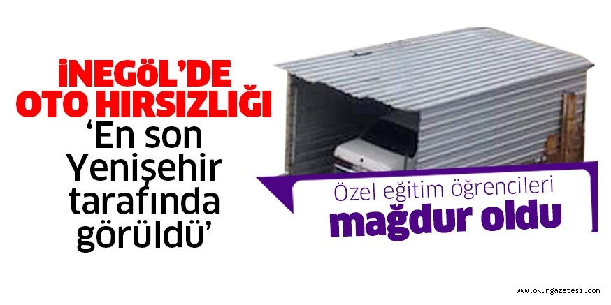 İnegöl’de oto hırsızlığı