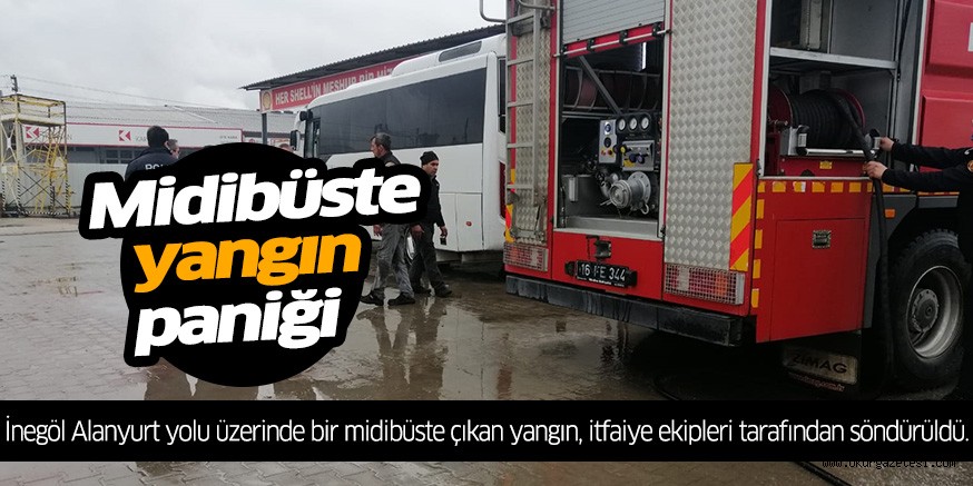 Midibüste yangın paniği