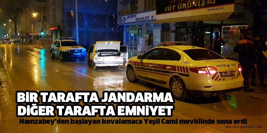 Polis ve jandarma ekiplerinden kaçan sürücüye 5 bin 848 lira ceza kesildi