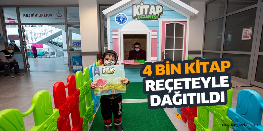 4 bin kitap reçeteyle dağıtıldı