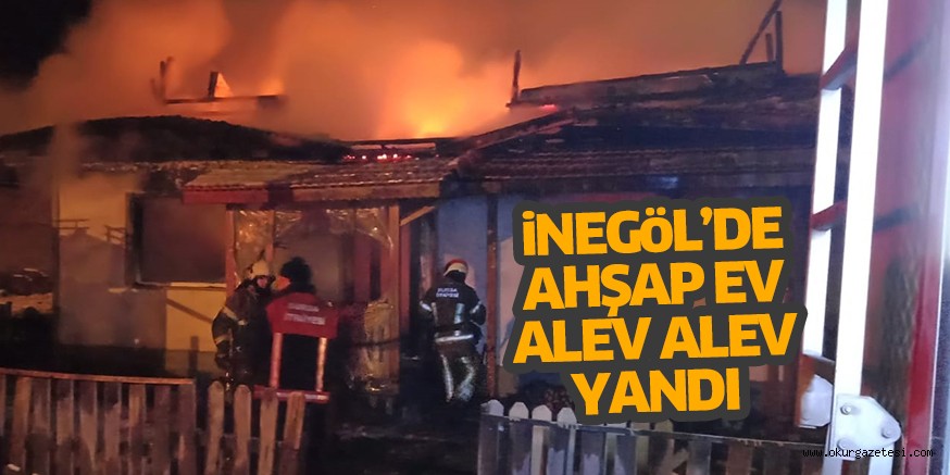 Ahşap evde çıkan yangın söndürüldü