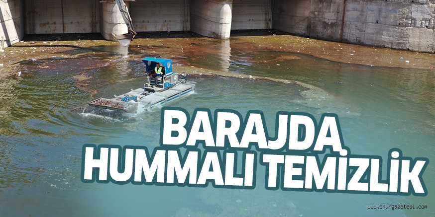 Barajda hummalı temizlik