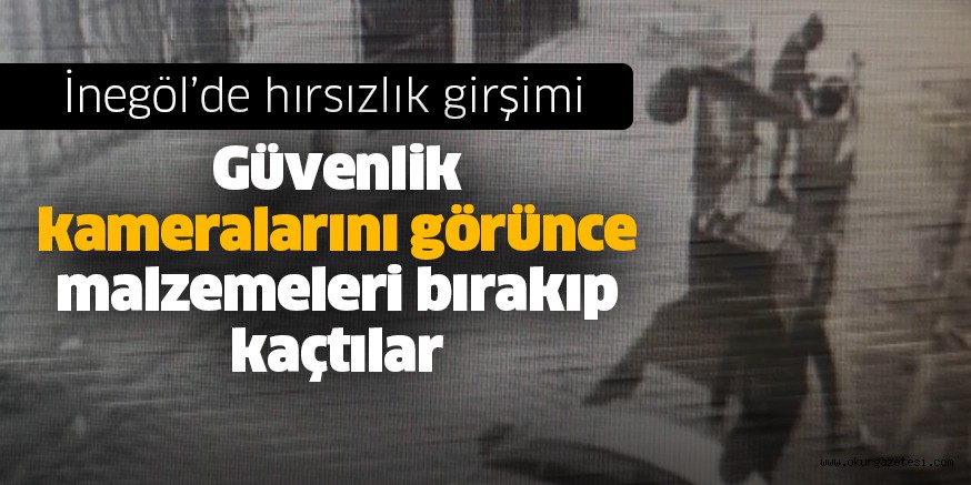 Hırsızlık girişimi güvenlik kameralarına yansıdı