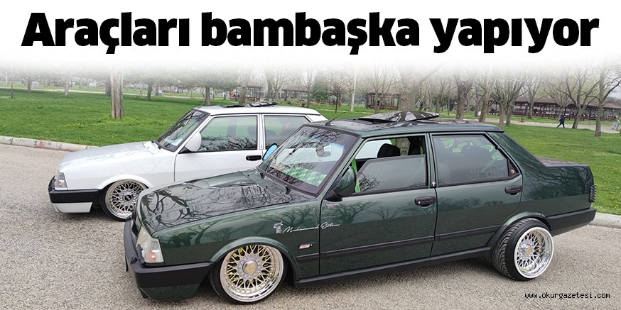 İnegöllü genç Muhammed Ertem, Tofaş marka araçları bambaşka araçlara dönüştürüyor