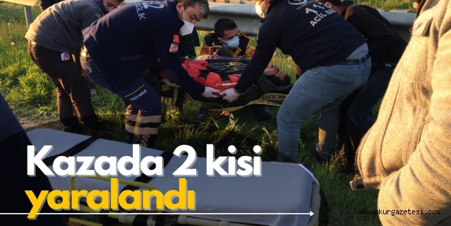 Kazada 2 kişi yaralandı
