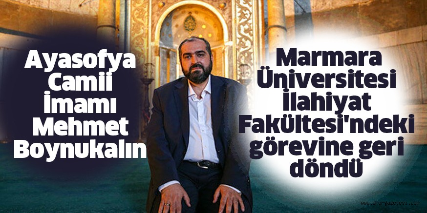 Mehmet Boynukalın eski görevine geri döndü