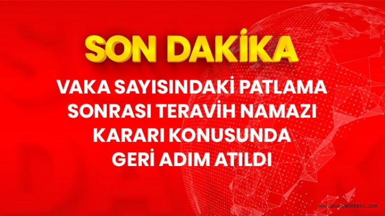 Ramazan’da camilerde teravih namazı kılınmayacak