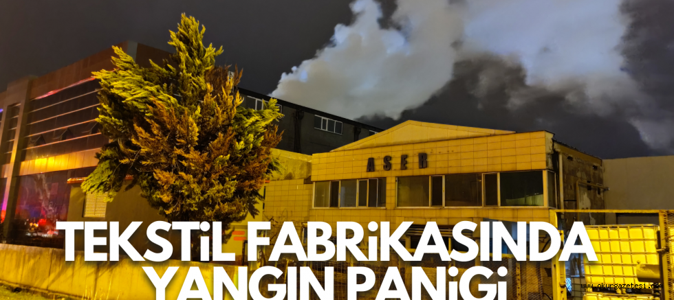 Tekstil fabrikasında yangın paniği