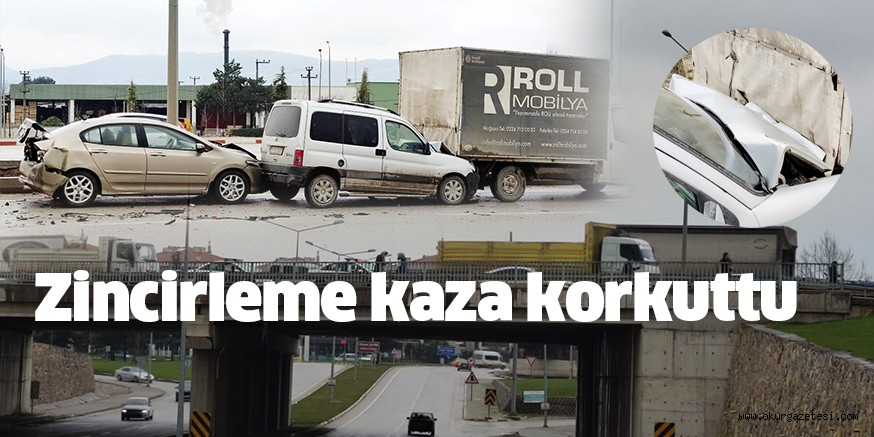 Zincirleme kaza korkuttu