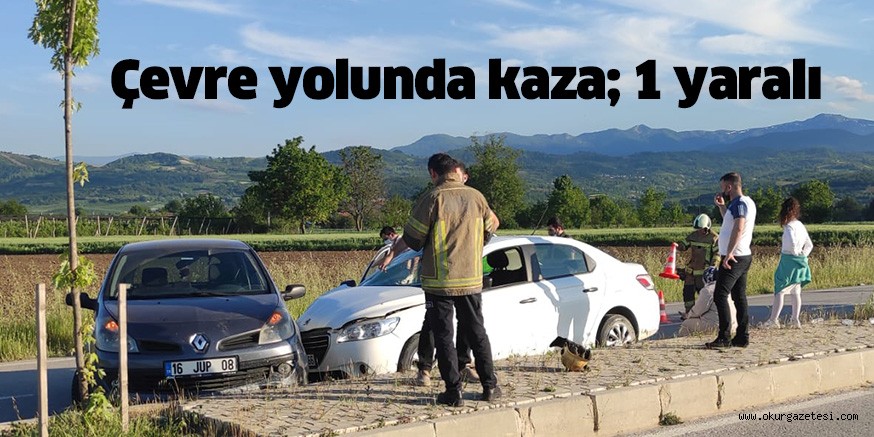 Çevre yolunda kaza; 1 yaralı