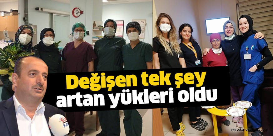 Değişen tek şey artan yük
