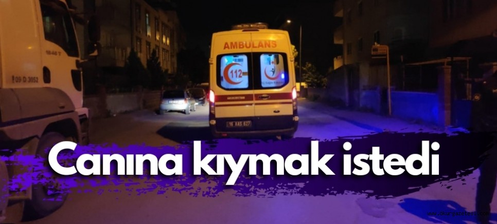 İntihar ederek canına kıymak istedi