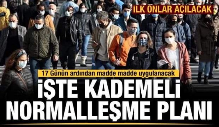 İşte kademeli açılma planı