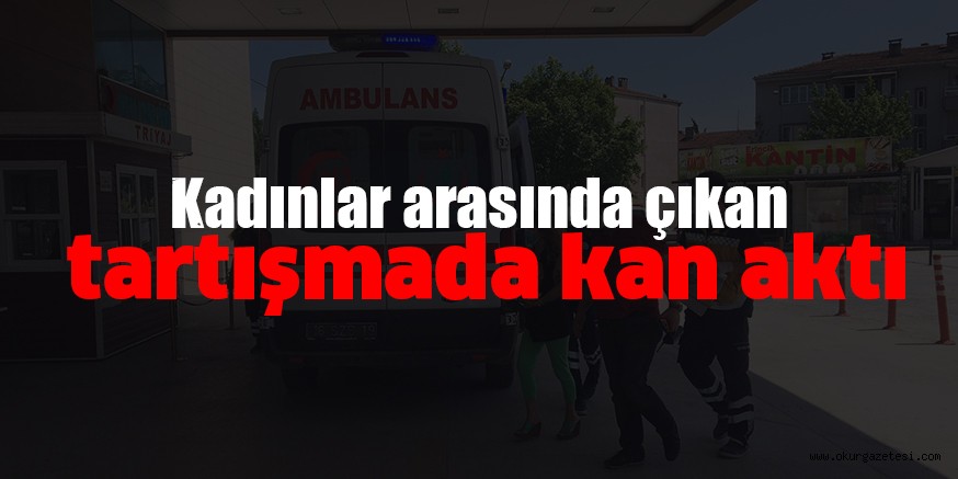 Kadınlar arasında çıkan tartışmada kan aktı