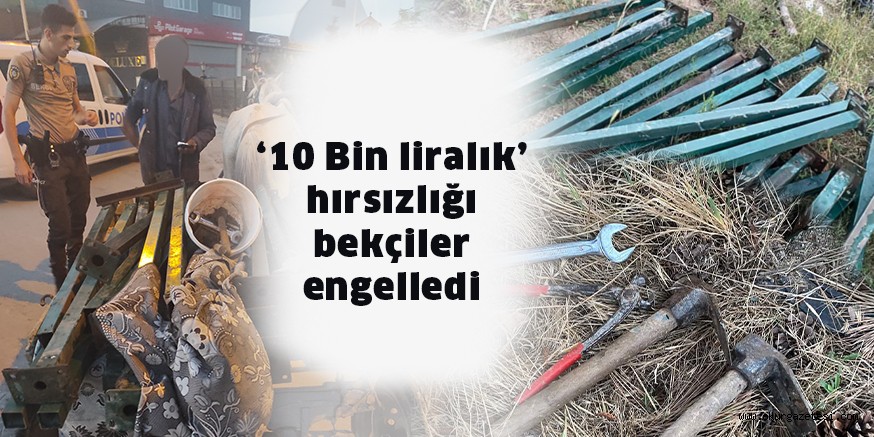 ‘10 Bin liralık’ hırsızlığı bekçiler engelledi