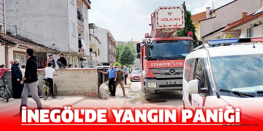 İnegöl’de yangın paniği