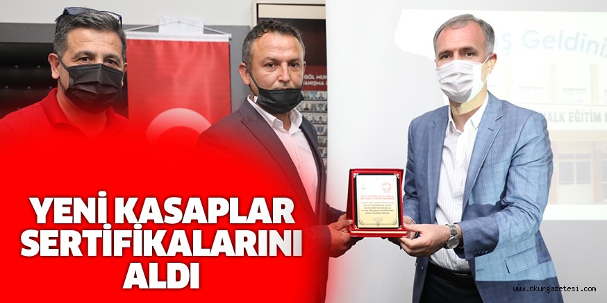 YENİ KASAPLAR SERTİFİKALARINI ALDI