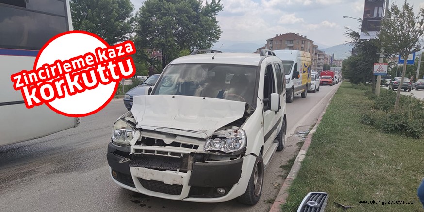 Zincirleme kaza korkuttu