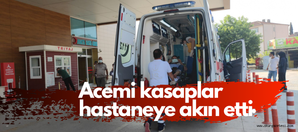 Acemi kasaplar hastaneye akın etti