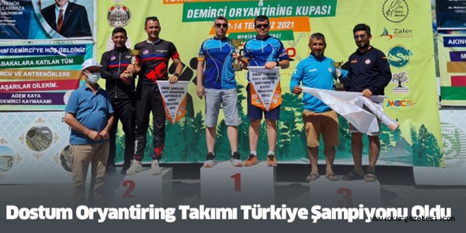 Dostum Oryantiring Takımı Türkiye Şampiyonu Oldu