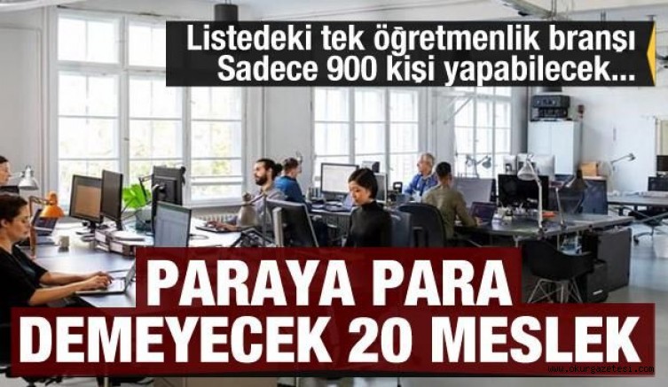 Gelecekte paraya paraya demeyecek 20 meslek!