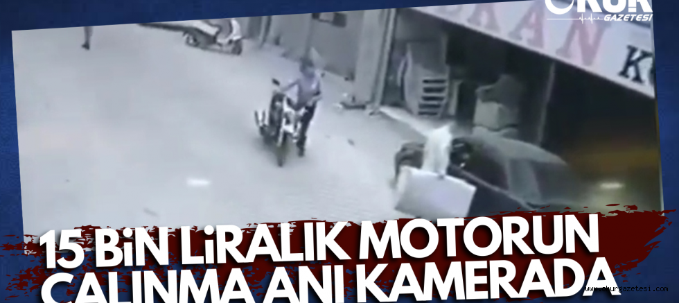 Hırsızlar yine iş başında 15 bin liralık yeni motor çalındı