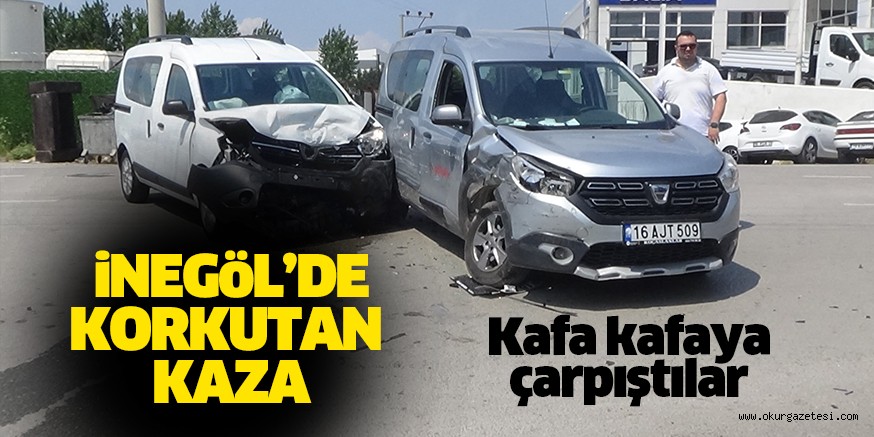 İnegöl’de korkutan kaza