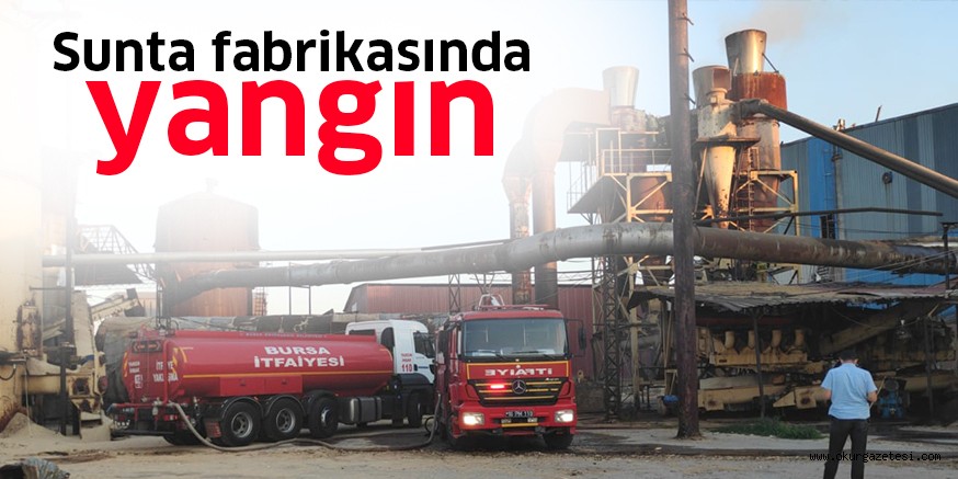 Sunta fabrikasında yangın