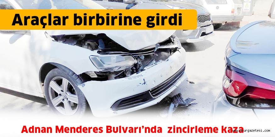 Araçlar birbirine girdi