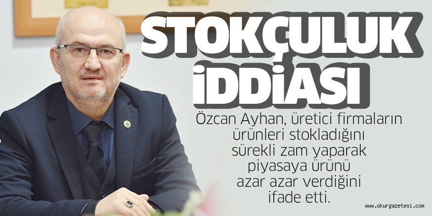 DEPOLAR DOLU PiYASAYA SüRMüYORLAR