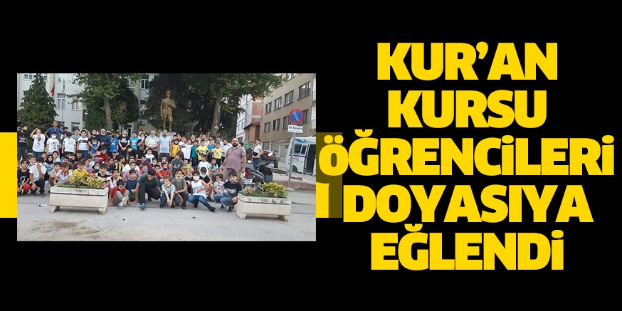 Kur’an Kursu öğrencileri doyasıya eğlendi