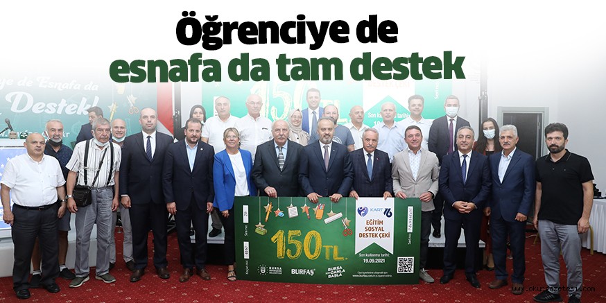 Öğrenciye de esnafa da tam destek