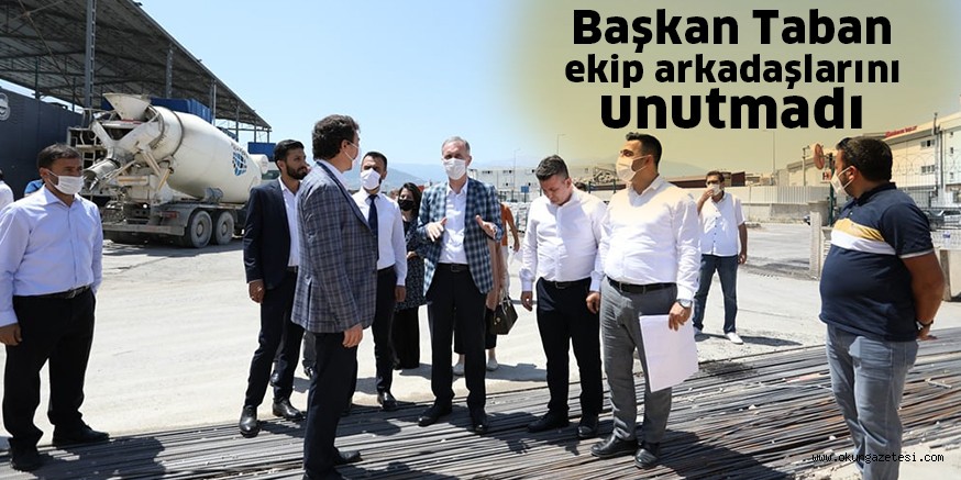 Taban, ekip arkadaşlarını unutmadı