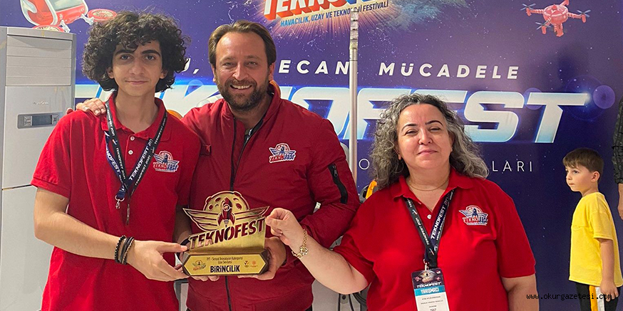 Bursalı lise öğrencisi TEKNOFEST 2021’den birincilik ödülüyle döndü
